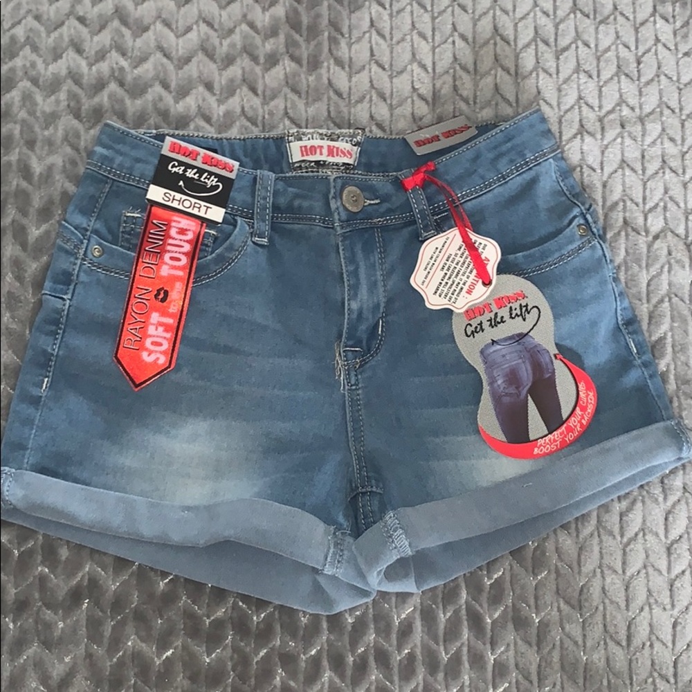 Soft denim shorts